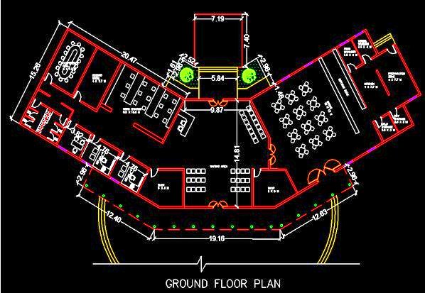 AutoCAD Freebie Architectural Design of Administrative Office Space